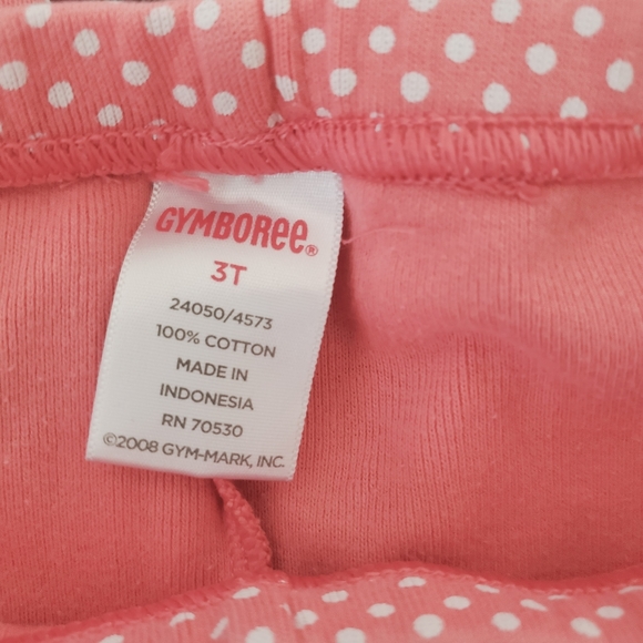 Bundle 4 Pair Gymboree 3T cotton leggings polka dot dog and owls - Picture 6 of 7